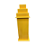 Prédio G 4 Janelas Decorativo Festas MDF Enfeite Amarelo - Imagem 3
