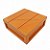 Caixote Mdf Canelado Vintage Laranja Decorativo Festa Caixa - Imagem 1
