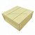 Caixote Mdf Canelado Vintage Amarelo Candy Decorativo Festa - Imagem 1