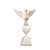 Divino Espirito Santo Madeira Com Coração Branco Decoração - Imagem 1
