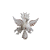 Divino Espirito Santo Madeira Base Retangular Branco - Imagem 2