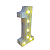 Numero 1 Branco Led Luz Amarela Decorativo Enfeite 22CM - Imagem 2