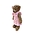 URSINHO DE RESINA EM PE MENINA ROSA BEBE - Imagem 3