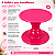 Prato Mosaico Pé Simples Só Boleiras 14,5X22 Fucsia - Imagem 6