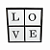 CAIXA LOVE MDF COM GAVETAS MARROM MOD2 - Imagem 1