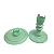 PRATO MOSAICO PE TORNEADO 19,5X22 VERDE CANDY - Imagem 3