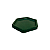 Bandeja Mosaico Sextavada Pequena Verde Folha Decorativa - Imagem 3