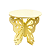 PRATO BORBOLETA GRANDE AMARELO CANDY - Imagem 1