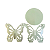 PRATO BORBOLETA GRANDE VERDE CANDY - Imagem 3