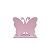 Display Pequeno Borboleta Mdf Rosa Com Lilás Decorativo - Imagem 2
