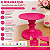 Prato Mosaico Pé Torneado Só Boleiras 16,5X22 Pink - Imagem 6
