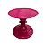 Prato Mosaico Pé Torneado Só Boleiras 16,5X22 Fucsia - Imagem 2