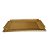 BANDEJA RETANGULAR BOLINHA CERAMICA DOURADO - Imagem 1