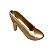 Sapatinho De Salto Mod2 Dourado Cerâmica Decoração - Imagem 4