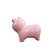 Porquinho Cerâmica Rosa Decorativo Para Festa Temática - Imagem 3