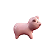 Porquinho Cerâmica Rosa Decorativo Para Festa Temática - Imagem 2