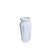 Vaso Glam Pequeno De Plástico Decorativo 15cm Branco - Imagem 1