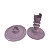 PRATO MOSAICO PE TORNEADO 19,5X22 LILAS CHIC - Imagem 3