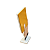 DISPLAY MDF CARTAO AMARELO - Imagem 2