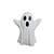 Mini Fantasma Ceramica - Imagem 1