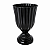 Vaso Plástico Dubai Pequeno Preto Decorativo Flores Jardim - Imagem 5