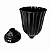 Vaso Plástico Dubai Pequeno Preto Decorativo Flores Jardim - Imagem 4