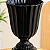 Vaso Plástico Dubai Pequeno Preto Decorativo Flores Jardim - Imagem 3