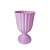 Vaso Plástico Dubai Pequeno Rosa Bebê Decorativo Flor Jardim - Imagem 1