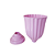 Vaso Plástico Dubai Pequeno Rosa Bebê Decorativo Flor Jardim - Imagem 2