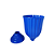Vaso Plástico Dubai Pequeno Azul Royal Decorativo Flores - Imagem 2