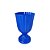 Vaso Plástico Dubai Pequeno Azul Royal Decorativo Flores - Imagem 2
