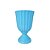 Vaso Plástico Dubai Pequeno Azul Decorativo Flores Jardim - Imagem 2
