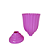 Vaso Plástico Dubai Pequeno Rosa Claro Decoração Flores - Imagem 2