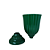 VASO PLASTICO DUBAI PEQUENO 22ALT VERDE - Imagem 2