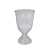 Vaso Plástico Dubai Pequeno Transparente Decorativo Flores - Imagem 1