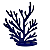 Alga MDF Mod4 Azul Marinho Decorações Festas - Imagem 1