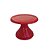 Mini Prato Bolinha Porcelana Vermelho Decorativo Boleira - Imagem 1