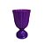 Vaso Plástico Dubai Pequeno Roxo Decorativo Flores Jardim - Imagem 1