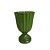 Vaso Plástico Dubai Pequeno Verde Oliva Decorativo Flores - Imagem 1