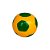 BOLA DE FUTEBOL COFRE CERAMICA MOD2 VERDE E AMARELO - Imagem 1