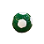 BOLA DE FUTEBOL CERAMICA VERDE E BRANCO - Imagem 2