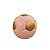 BOLA DE FUTEBOL CERAMICA ROSA E DOURADO - Imagem 2