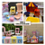 Mini Carrinho De Pipoca Rosa Bebê Rodas Bege Festa Circo MDF - Imagem 3
