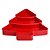Petisqueira plastica arvore de natal vermelho - Imagem 4
