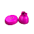 Boleira Cogumelo Pequena Prato Doces Só Boleiras Pink - Imagem 2