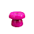 Boleira Cogumelo Pequena Prato Doces Só Boleiras Pink - Imagem 1