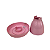 Boleira Cogumelo Média Prato Doces Só Boleiras Rosa Bebê - Imagem 3