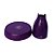 Boleira Cogumelo Grande Prato Doces Só Boleiras Roxo - Imagem 2