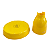 Boleira Cogumelo Grande Prato Doces Só Boleiras Amarelo Gema - Imagem 3