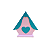 CASINHA MDF PEQ ROSA COM VERDE AGUA - Imagem 1